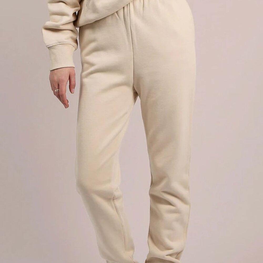 NWOT Brunette the Label Joggers, Size 4X/5X, French Vanilla